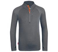 Trollkids - Kid's Lofoten Half Zip - Maglia merino 116 grigio