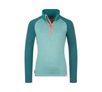 Trollkids - Kid's Rauland Half Zip - Pullover in pile 128 turchese