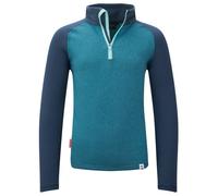 Trollkids - Kid's Rauland Half Zip - Pullover in pile 152 blu/turchese