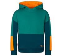 Trollkids - Kid's Rondane Sweater - Felpa con cappuccio 116 blu/turchese