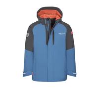 Trollkids Kids Skanden 3in1- giacca hardshell - bambino Blue/Grey/Orange 140
