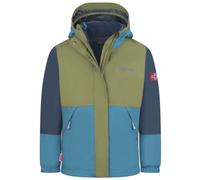 Trollkids Kjerak 3in1 - giacca trekking - bambino 116 Green/Blue junior