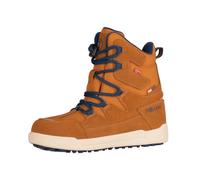 Trollkids stivali impermeabili per bambini con vera pelle, Mandorla Madeira Blu, 36 EU
