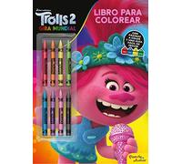 Trolls 2. Libro para colorear con ceras