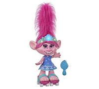 Trolls Bizak-Papavero Bambola Poppy Melena con Ritmo. Balla E PANTINA con Lei. (Hasbro E94595F1)