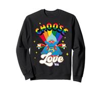 Trolls Choose Love Rainbow Felpa