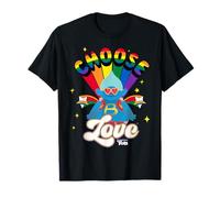Trolls Choose Love Rainbow Maglietta