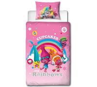 Trolls Dreams Arcobaleno Set Copripiumino - 50% Cotone, 50% Poliestere (AG143)