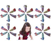 Trolls - Fermagli per capelli con glitter per bambini, 30 pezzi, in metallo antiscivolo, regalo di Natale per ragazze, accessori per capelli in metallo, 5 cm