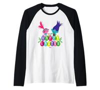Trolls Happy Easter with Poppy And Branch Maglia con Maniche Raglan