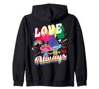 Trolls Love Always Rainbow Felpa con Cappuccio