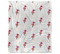 Trolls Rosa Troll Pattern Coperta super morbida al tatto setoso - 152 x 127 cm