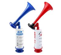 Tromba a Pressione 2 Pezzi, Air Horn Tromba ad Aria Compressa, Tromba di Segnalazione, Tromba d'Aria per Calcio, Pallamano, Tromba per Nebbia, Arbitro