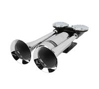 Tromba Ad Aria Compressa Doppia Super Forte 300Db - Elettrica in Lega Di Zinco 0.5Mpa-0.8Mpa Kit Facile Da Installare per Veicoli 12V/24V Car Truck Boat