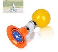 Tromba Bici per Bambini in Gomma e Metallo, Campana Accessori (Arancia)