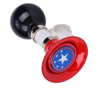 Tromba Bici per Bambini in Gomma e Metallo, Campana Accessori (Rosso)