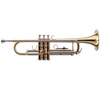 Tromba Brass Bocchino Strumento a Fiato Set Brass Jazz 3 Valvole Custodia Oro