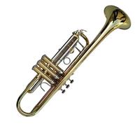 Tromba Classica Professionale In Ottone Laccato Dorato Con Custodia