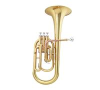 Tromba Contralto Mi Bemolle Ottone Laccato Oro Corno Contralto 3 Chiavi Verticali Corno Mi Bemolle Professionale Corno Da Banda Per Principianti