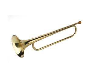 Tromba da Cavalleria in Ottone con Strumento Musicale da Orchestra con Superficie Liscia per Bambini e Adolescenti