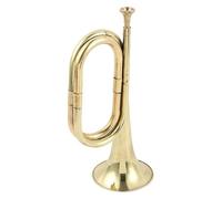 Tromba da cavalleria in - tromba giocattolo, mini | vasti usi strumento a fiato per festival, cornetta compatta dorata, cerimonia all'aperto, giocattolo sonoro per musicisti, esposizione