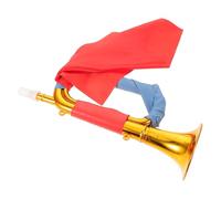 Tromba da Palco in Plastica Oro per Esibizioni Musicali | Corno Leggero dal Suono Brillante, Flusso D’aria Scorrevole, Formato Portatile 33, 00x12, 00x9, 50cm