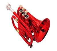Tromba Da Palma Mini Sib Chiave Rosso Argento Verde Oro Disponibile Tromba Professionale(Red)