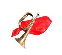 Tromba da scouting con bocchino tromba da marcia per principianti band retrò, 30,5 x 10,5 cm