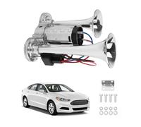 Tromba d'aria,Clacson ad aria,Tromba ad aria compressa,Clacson a doppio tubo,Tromba d'aria 12V,Auto Avvisatore acustico,Tromba D'aria Rumorosa,per veicoli a 12 V, camion, furgoni, treni