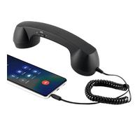 Tromba Del Telefono Retrò | Corno con Microfono | Telefono Senza Fili Collegabile | Per Conversazioni Video Riunioni Computer Portatile Tablet Ufficio Scuola Soggiorno Camera da Letto