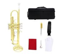 Tromba Dello Strumento Musicale Banda Di Ottoni Professionista Che Suona La Tromba In Si Bemolle(Gold)