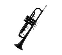 tromba dello strumento musicale La Tromba Nera In Si Bemolle Con Corpo In Tubo Di Ottone E Pistone In Rame Bianco Suona La Tromba Con Una Qualità Del Suono Completa