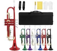 Tromba Dello Strumento Musicale Strumento A Tromba Con Corpo In Ottone Placcato Oro In Custodia Professionale Per Prestazioni In Si(6)