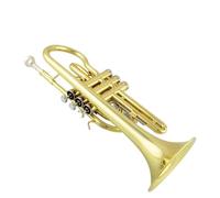 tromba dello strumento musicale Strumento Musicale Per Adulti Con Corpo In Tubo Di Ottone Professionale B Laccato Piatto Cornetta Dorata Fascia Professionale, Scuola
