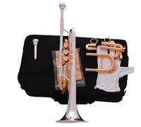 Tromba Dello Strumento Musicale Strumento Musicale Per Adulti Con Valvola In Lega Per Tromba In Mib E Re Placcata In Argento E Oro Professionale