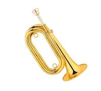 tromba dello strumento musicale Tromba Con Tromba Dorata Per Materiale Superficie Del Corpo In Ottone Materia Lacca Dorata