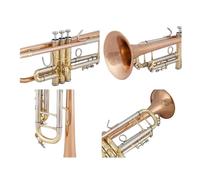 Tromba Dello Strumento Musicale Tromba In Ottone Argentato Laccato Oro In Chiave Di Si(Three color)