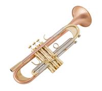 tromba dello strumento musicale Tromba In Sib Lacca Dorata Tromba Placcata Argento Ottone Composito Tipo Materiale Corpo Tromba Rame Fosforoso(Color:Gold)