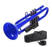 Tromba Dello Strumento Musicale Tromba Mini Sib In Ottone Con Corpo Laccato Oro Strumento A Fiato Per Principianti Con Custodia Per Il Trasporto(3)