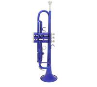 tromba dello strumento musicale Tromba Musicale A Colori B Tromba Piatta Strumento Tromba In Ottone Professionale Con Cinturino Per Guanti Con Bocchino Cas(Color:Blue)