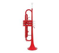 tromba dello strumento musicale Tromba Musicale A Colori B Tromba Piatta Strumento Tromba In Ottone Professionale Con Cinturino Per Guanti Con Bocchino Cas(Color:Red)