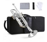 Tromba Dello Strumento Musicale Tromba Professionale In Si Bemolle Materiale In Ottone Superficie Placcata In Argento Bottoni In Conchiglia