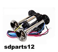 Tromba Doppia Aria Clacson Compressore 12V Elettropneumatica Per Barca Furgone