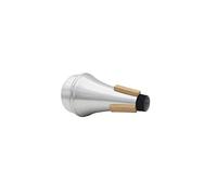 Tromba Dritta Muta in Lega di Alluminio Colore Argento Lunghezza Circa 13 5 cm Ideale per Musicisti Jazz e Pratica di Mezzanotte con Compatibilità Universale e Suono Standard