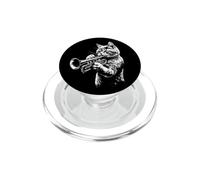 Tromba Gatto Jazz Musica Blues Sax Strumento Cornetta PopSockets PopGrip per MagSafe