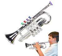 Tromba Giocattolo, Strumento Di Materiale ABS | Attrezzature Musicali Simulate 4 210 G, Questo Strumento Educativo Di Gioco Di Simulazione Per Bambini Migliora La Fiducia In Se Stessi per Cum
