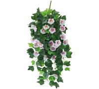 Tromba Gloria Mattutina Artificiale Decorativa Fiore Vite per Esposizione