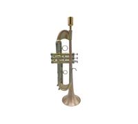 Tromba In Rame Fosforoso In Sib Si Strumento Musicale Durevole In Ottone Piatto Verniciato Oro Con Custodia Per Cinturino Per Guanti