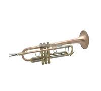Tromba In Rame Fosforoso In Sib Si Strumento Musicale Durevole In Ottone Piatto Verniciato Oro Con Custodia Per Cinturino Per Guanti