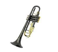 Tromba In Sib Placcata In Oro Nero Strumento Professionale In Ottone Con Custodia E Bocchino Tromba Professionale